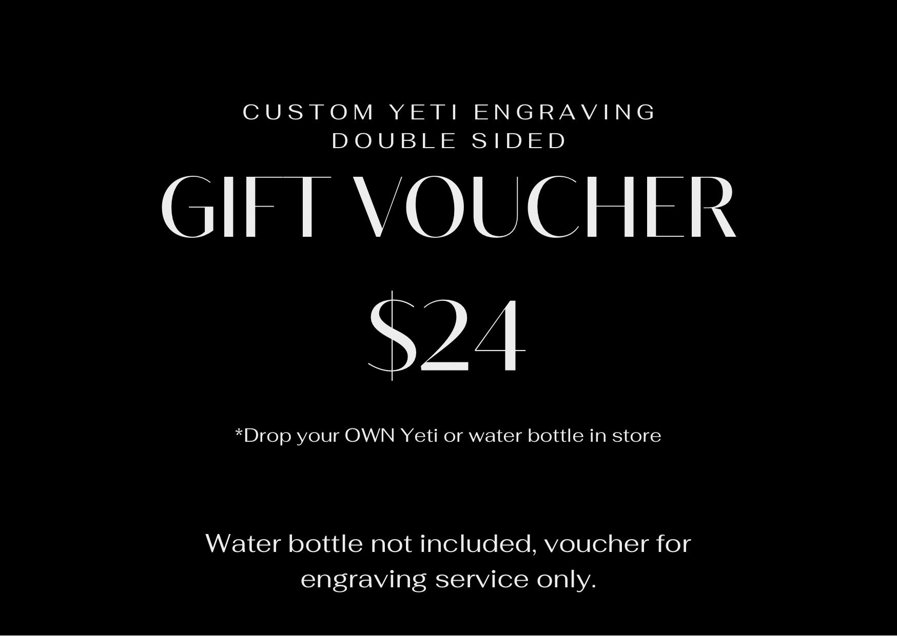 Custom Yeti Engraving Voucher