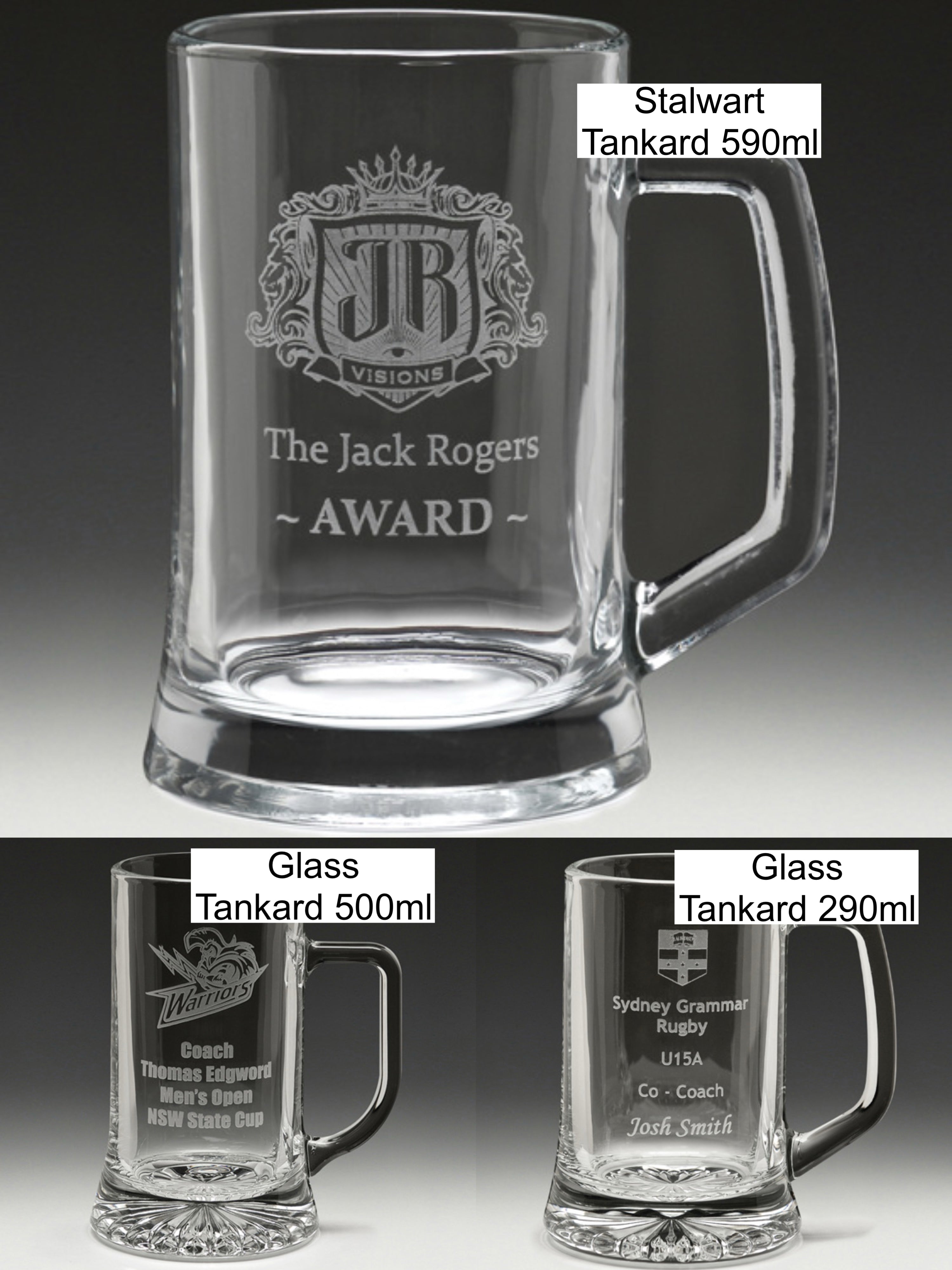 Custom Glass Tankard